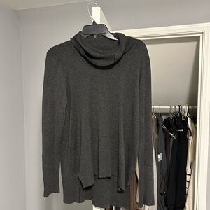 Cable & Gauge Dark Gray Cowl Neck Sweater